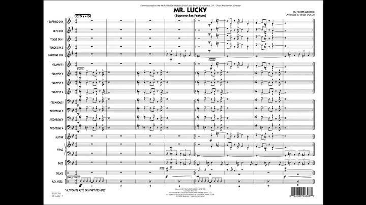 Mr. Lucky by Henry Mancini/arr. Mark Taylor
