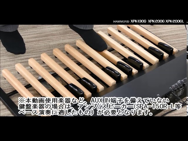 ハモンド　MIDIサウンドペダルボードXPK-130G-