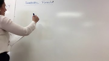 Pre-Calc 11 - Quadratic Formula