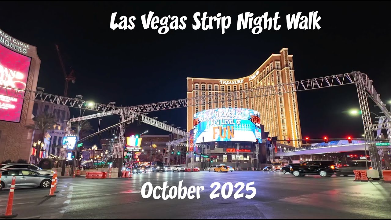 Las Vegas Strip Night Walk | October 2025