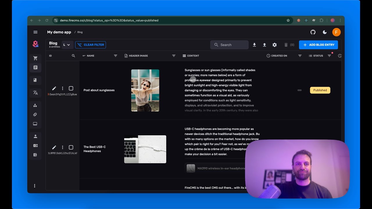 Full-screen entity views in FireCMS, finally! - YouTube