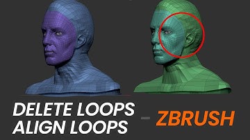 Deleting and Aligning Loops - ZBrush Tutorial #caddesign #zbrush
