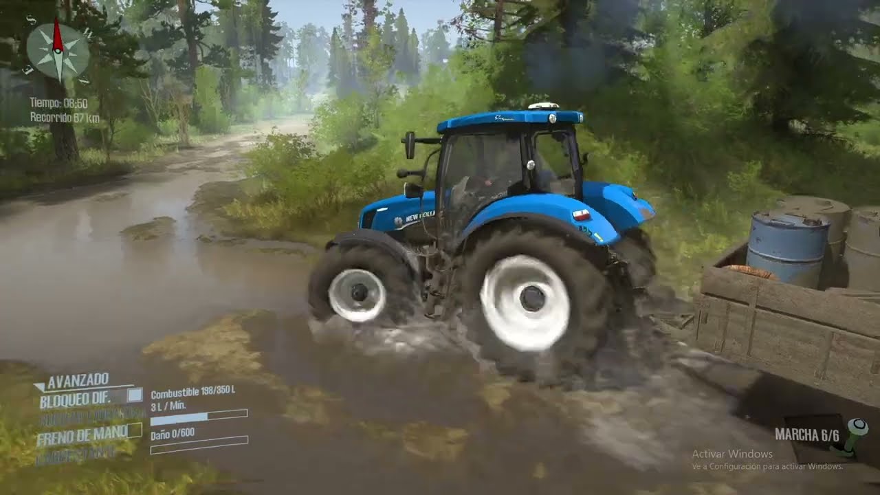 MUDRUNNER / new holland mod / FOREST MAP