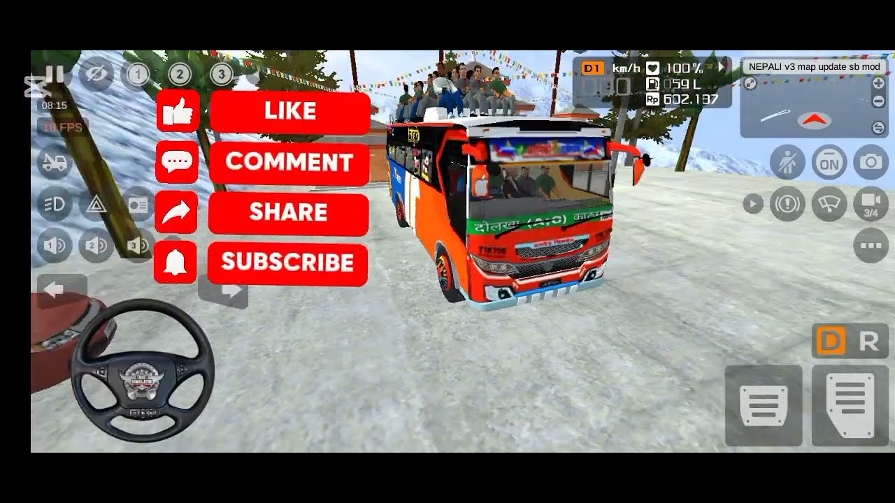 New year pashiko 2 Nd video (Volvo bus ) guys @Nabinvlogs111 