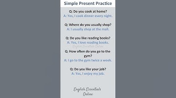 Simple Present Tense | English Conversation Practice  | Learn English