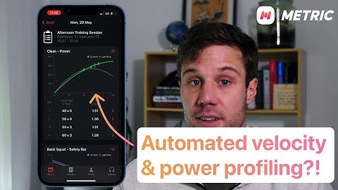 Metric VBT | New velocity based training features with version 2.0 (free velocity tracking app)