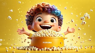 The Popcorn Song | Popping Fun Rhyme for Kids | Preschool Movement Song