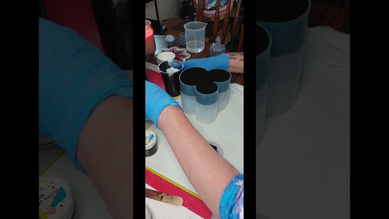 Stunning bling bling brush or pencil holder.