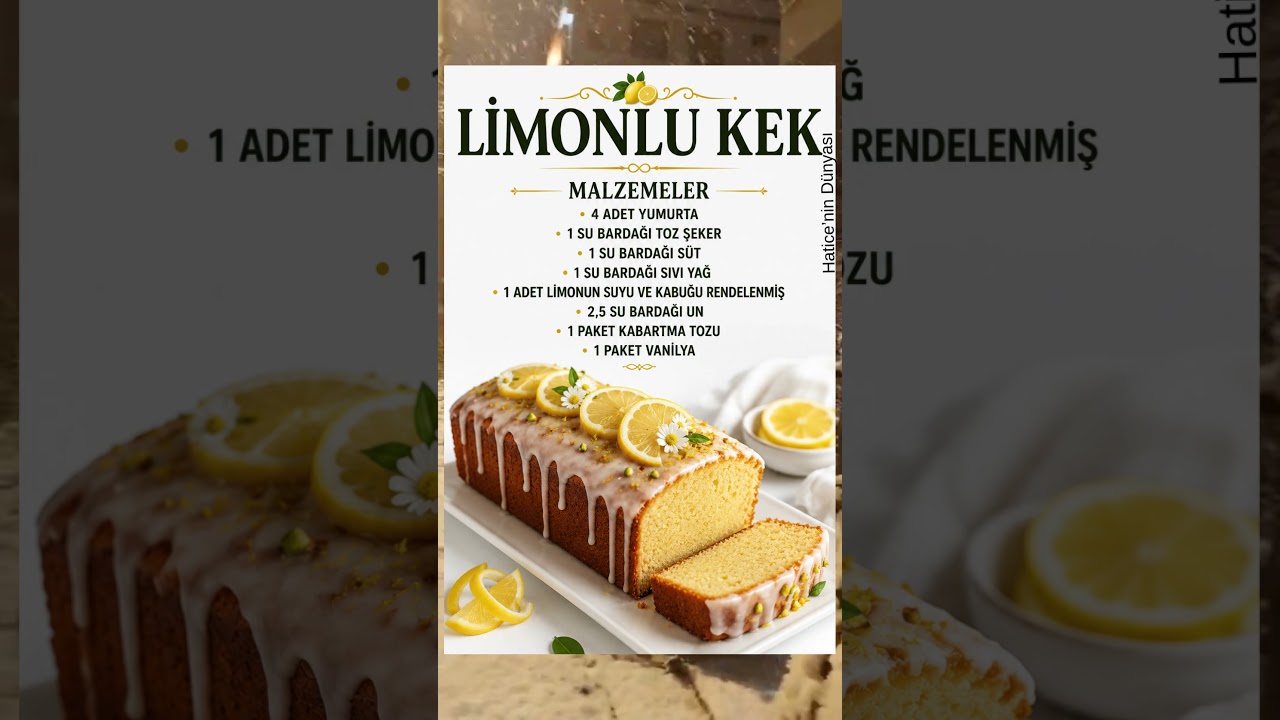 🍋 Yumuşacık Limonlu Kek Tarifi #pratiktarifler #tarif #pratiktatlitarifleri #yemektarifleri 🍋 Yumuşacık Limonlu Kek Tarifi #pratiktarifler #tarif #pratiktatlitarifleri #yemektarifleri