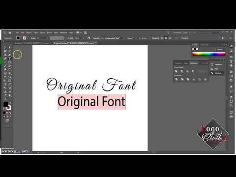 Logoclothz Instructional Video #3 "Text Font To Outlines 2019" | Custom Tablecloths