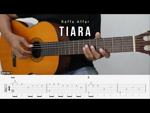 Tiara - Raffa Affar - Fingerstyle Guitar Tutorial + TAB & Lyrics class=