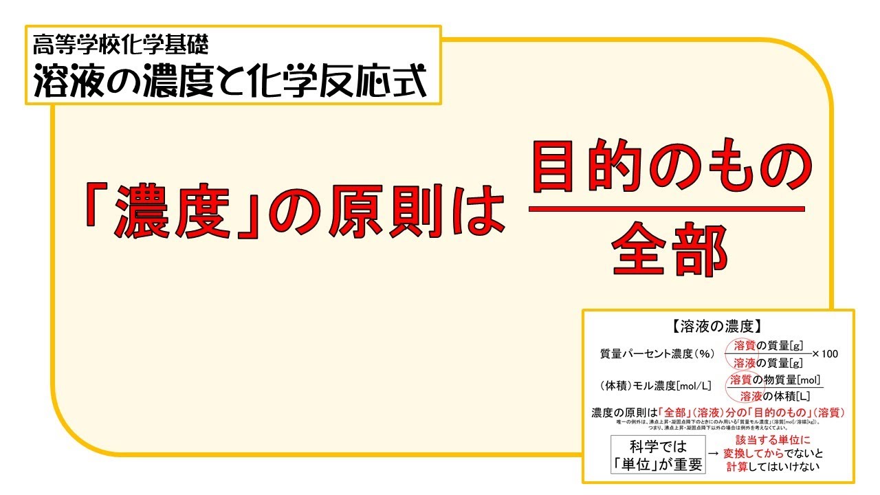 美しい 水溶液 の 濃度 計算 壁紙 配布