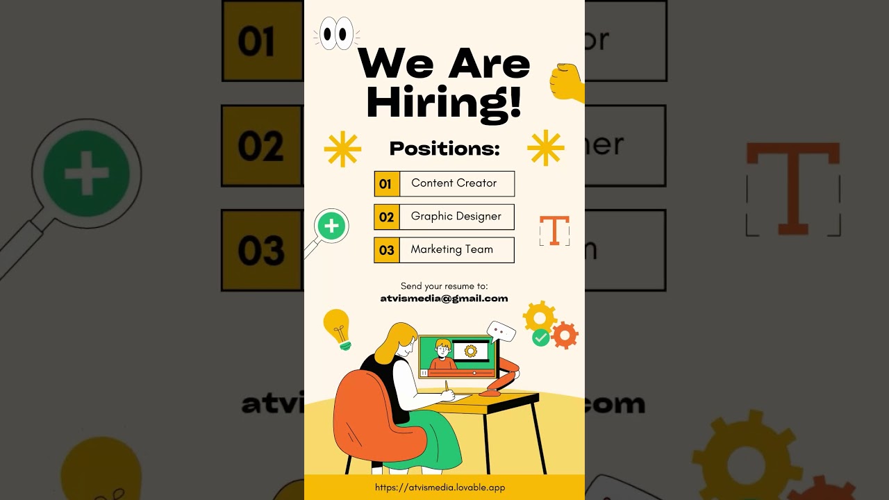 Atvis Media is Hiring Out Reacher, If you believe you can then Mail us at - [email withheld — use the contact form]😮