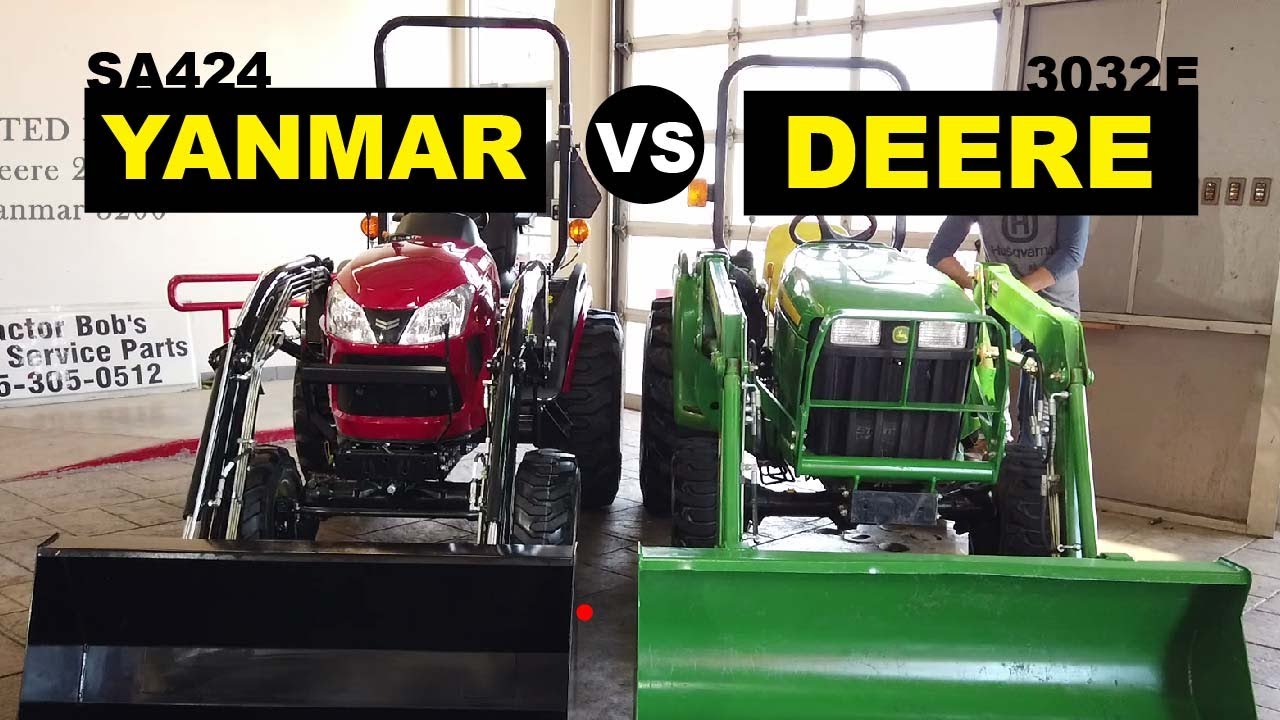 Comparison | John Deere 3032E Vs. Yanmar SA424 | Compact Tractors