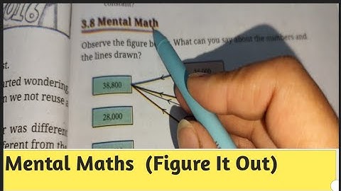 Mental Math || Chapter - 3 Number Play || Class-6th Maths -  Ganita Prakash
