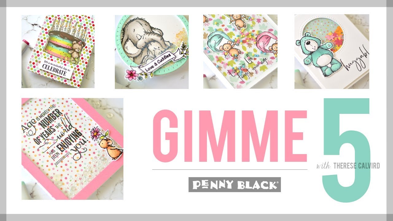 How to Make 5 Fun Critter Shaker Cards - Gimme 5! - YouTube