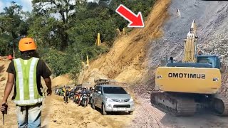 Luar Biasa!! Excavator Merontokkan Gunung Inilah Proyek Mahakarya Anak Bangsa