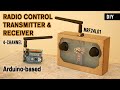 DIY RC Transmitter & Receiver | Hobby-grade 4-Channel Radio Controller NRF24L01 | Arduino-based