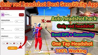 Auto headshot best sensitivity tool for free fire max । only red headshot gfx tool  how to use screenshot 5