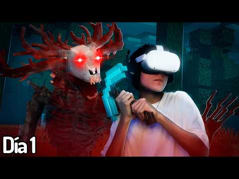 I Survived 100 Days with HORROR Mods in MINECRAFT VR