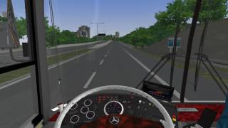 OMSI 2 รถเมล์สาย A4 ทางพิเศษสนามบิน (ขาไป) Benz O405 Camo (ฝึกขับรถด้วย Mouse Mode) screenshot 4