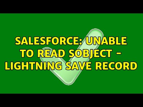 Salesforce: Unable to read sObject - Lightning Save Record