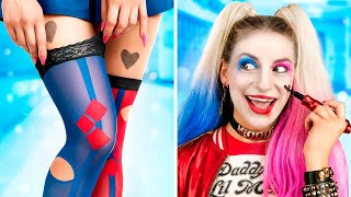 From Nerd To Beauty Bride Harley Quinn / Extreme Makeover With Gadgets From TikTok