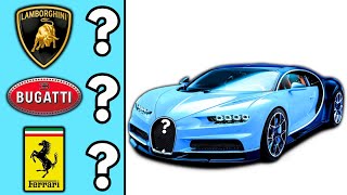 Guess Car Brands | Lamborghini, Bugatti, Ferrari, Mercedes-Benz, BMW....