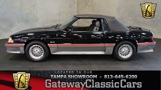 988 TPA 1989 Ford Mustang GT 5.0L V8 FI OHV 5 Speed Auto with Overdrive