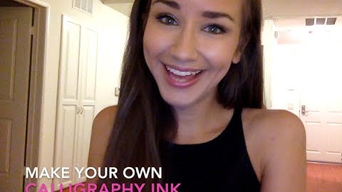 Make your own calligraphy ink