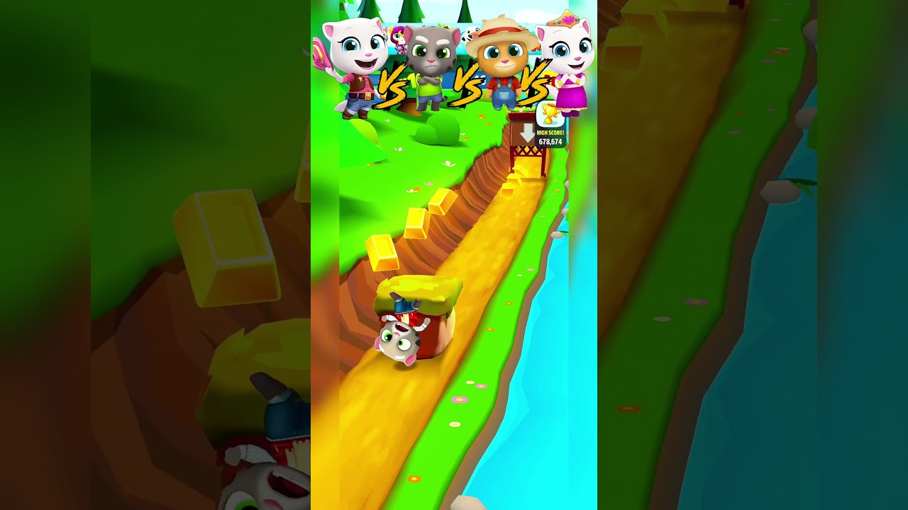 Talking tom gold run funny🤣🤣 fails 