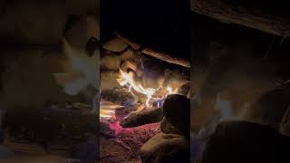 Cozy Campfire Sounds 🔥 Relaxing Crackling Firewood Ambience in Nature        깊은산속 모닥불 ASMR