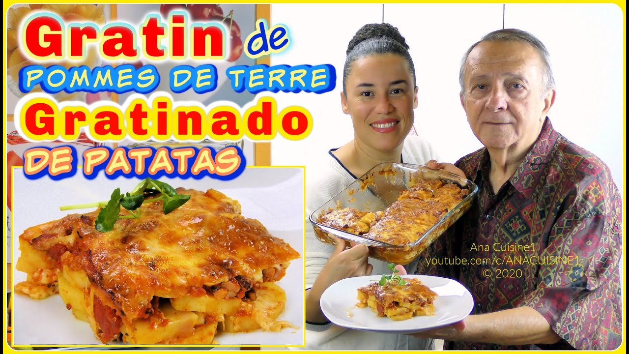 Gratin de Pommes de terre aux Lardons - Gratinado de Patatas y Tocinos - Potato Gratin with Bacon
