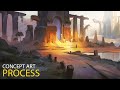 Broken Bridge Temple: Environment Concept Art Process