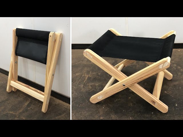 Banqueta plegable con Lona muy Fácil de Hacer - Tutorial de