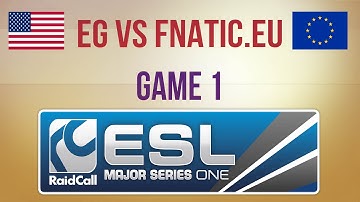 EG vs Fnatic.eu g.1 Semifinal RaidCall EMS One Summer 2013 Finals