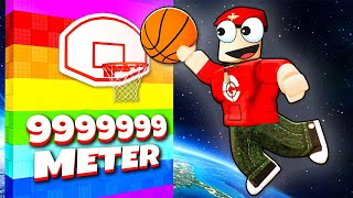 9.999.999 METER SLAM DUNK !! 🏀 | Roblox Super Dunk