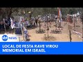 Local de festa rave se transforma em memorial após ataque do Hamas | #SBTNewsnaTV(05/05/24)