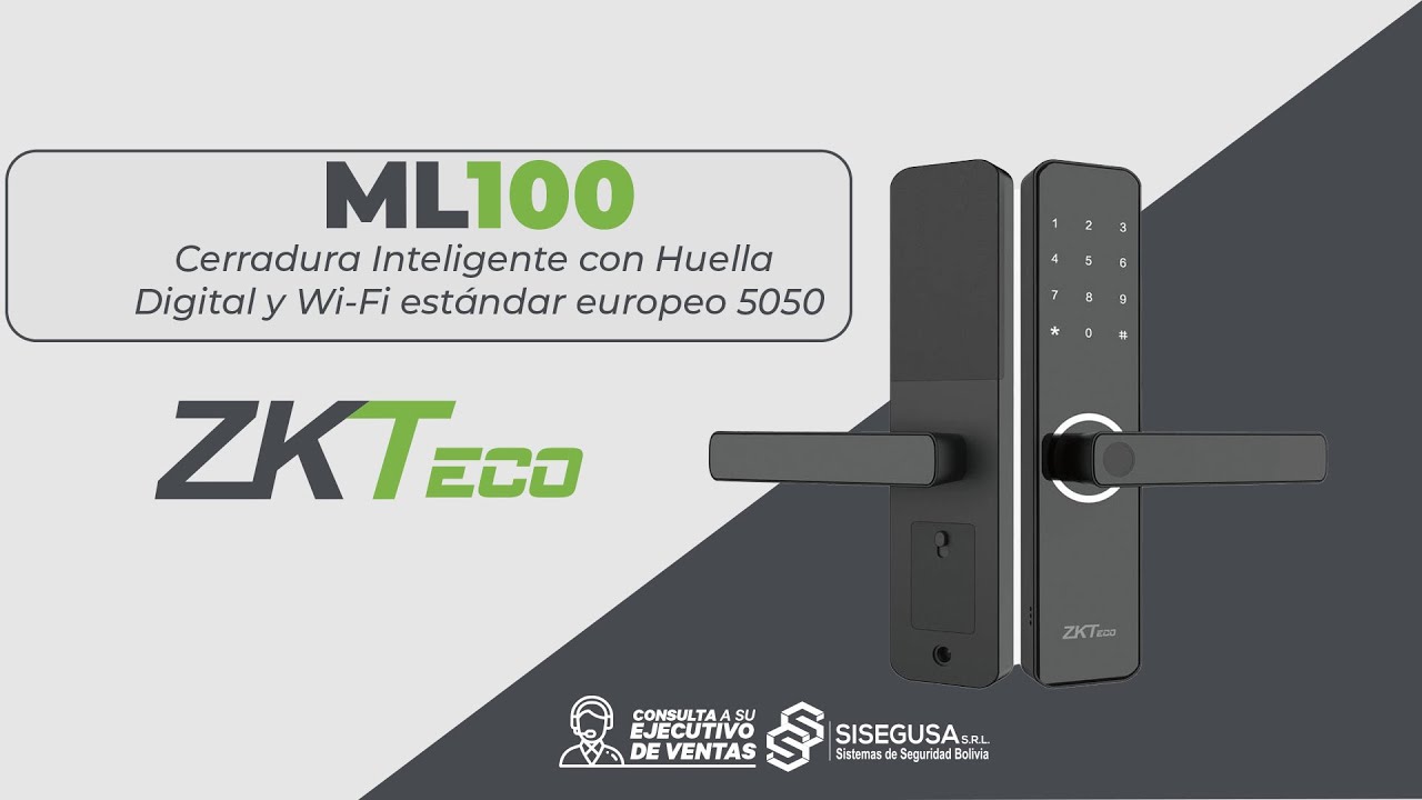 Ml100 ML100 Cerradura Inteligente - YouTube