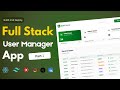 Build a Full Stack User Manager User App With React, Typescript, and Next Js (Part1)