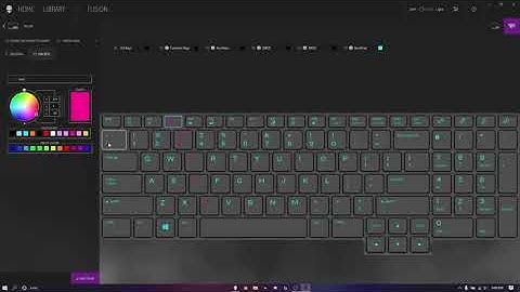 How to change colors on Alienware laptop using command center.