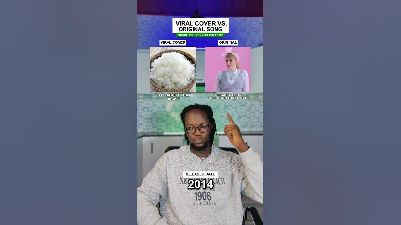 Viral Cover Vs. Original Song: All About That Rice Vs. All About That Bass #shorts #cover Viral Cover Vs. Original Song: All About That Rice Vs. All About That Bass #shorts #cover