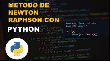 METODO DE NEWTON RAPHSON EN PYTHON CON LA LIBRERIA SCIPY📚📒