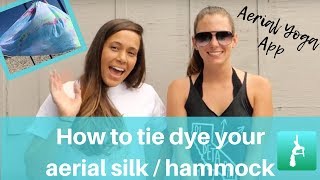 How To Tie Dye Your Aerial Yoga Hammock Silk