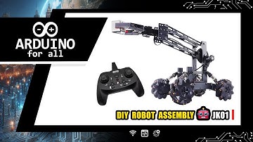 DIY Robot Assembly 🤖 | Mecanum Wheels, Arm & 4WD Remote Control Car JK01