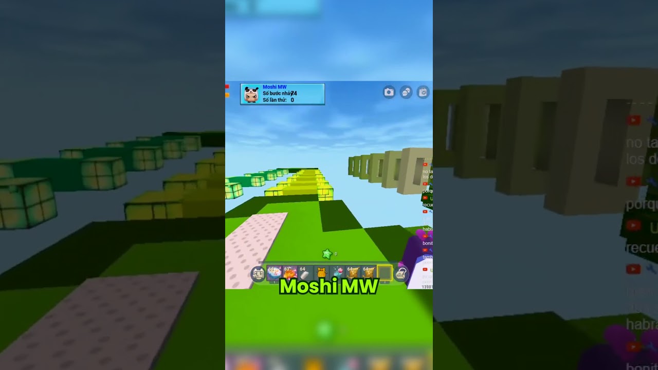 El Parkour Más Facíl De Mini World XD Shorts - Moshi MW 