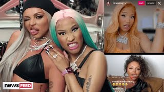 Nicki Minaj DEFENDS Jesy Nelson Against Blackfishing & SLAMS LeighAnne On IG Live