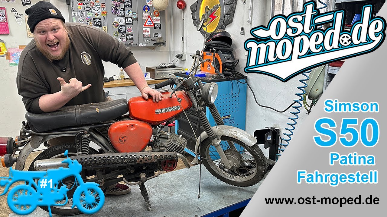 Simson S50 | Patinaprojekt - Frische Buchsen für das Fahrgestell | Folge 1 | ost-moped.de