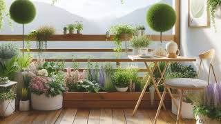Balcony garden design ideas  AI generated images