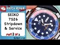 Part 2 of 3  Seiko 7S26  SKX Automatic Watch Service and Lubrication. Seiko 5